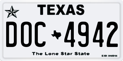 TX license plate DOC4942