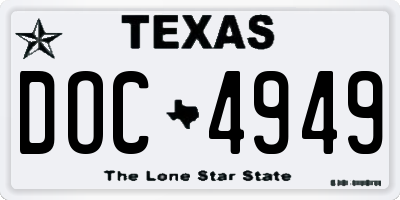 TX license plate DOC4949