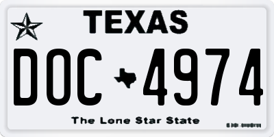 TX license plate DOC4974