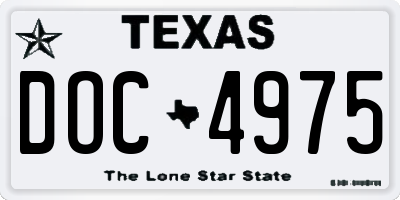 TX license plate DOC4975