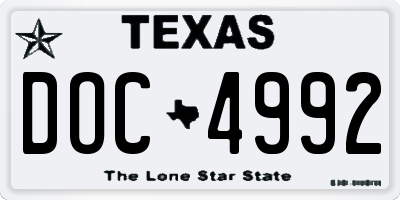 TX license plate DOC4992