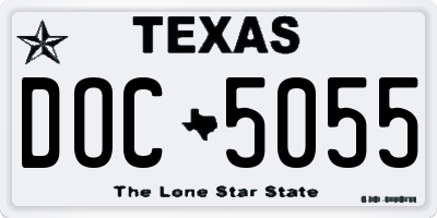 TX license plate DOC5055