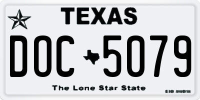 TX license plate DOC5079