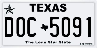 TX license plate DOC5091