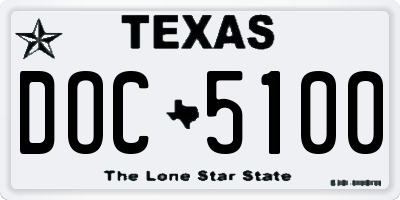 TX license plate DOC5100