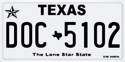 TX license plate DOC5102