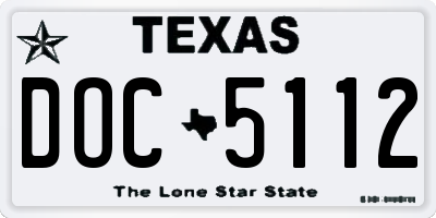 TX license plate DOC5112