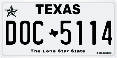 TX license plate DOC5114
