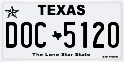 TX license plate DOC5120