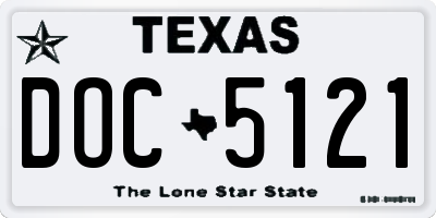 TX license plate DOC5121