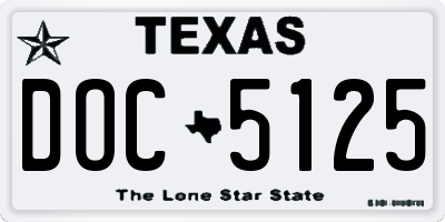 TX license plate DOC5125