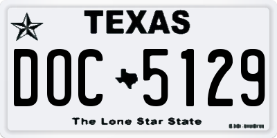 TX license plate DOC5129