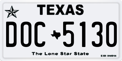 TX license plate DOC5130