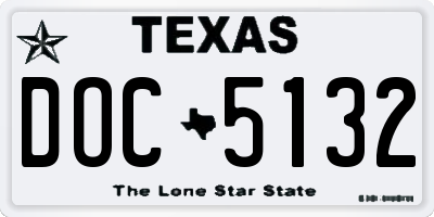 TX license plate DOC5132