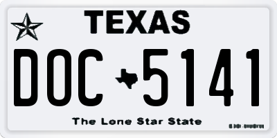 TX license plate DOC5141