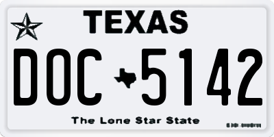 TX license plate DOC5142