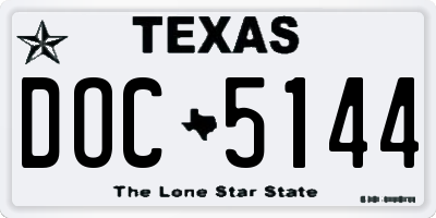 TX license plate DOC5144