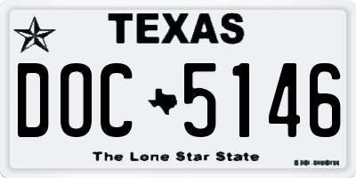 TX license plate DOC5146