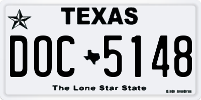 TX license plate DOC5148
