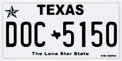 TX license plate DOC5150