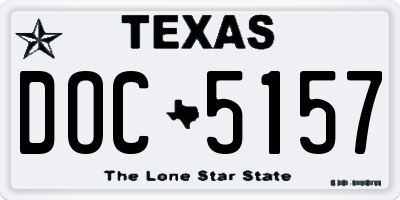 TX license plate DOC5157