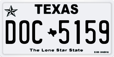 TX license plate DOC5159