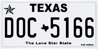 TX license plate DOC5166