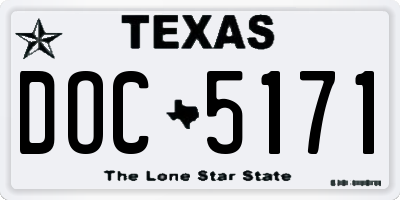 TX license plate DOC5171