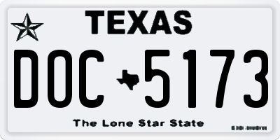 TX license plate DOC5173