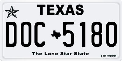 TX license plate DOC5180
