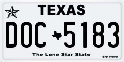 TX license plate DOC5183