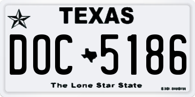 TX license plate DOC5186