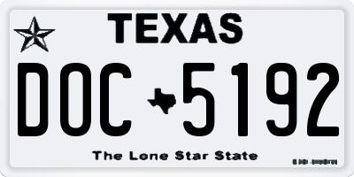 TX license plate DOC5192