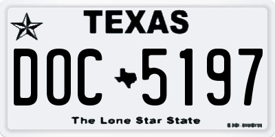 TX license plate DOC5197