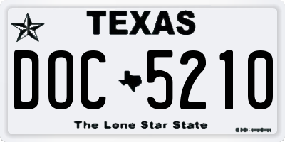 TX license plate DOC5210