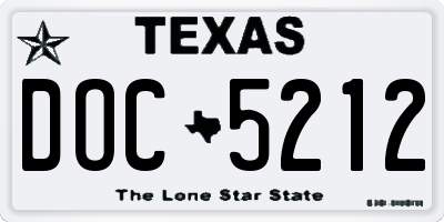 TX license plate DOC5212