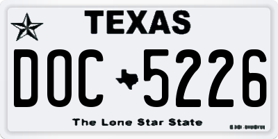 TX license plate DOC5226