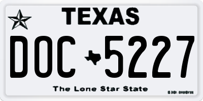 TX license plate DOC5227