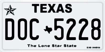 TX license plate DOC5228