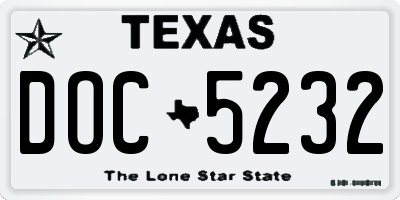 TX license plate DOC5232
