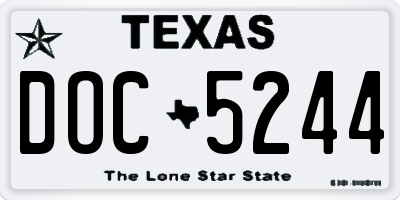 TX license plate DOC5244