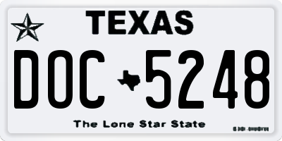 TX license plate DOC5248