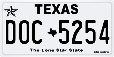 TX license plate DOC5254