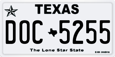 TX license plate DOC5255