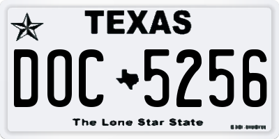 TX license plate DOC5256