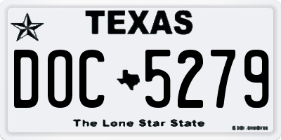 TX license plate DOC5279