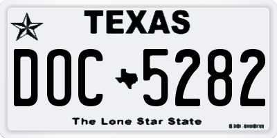 TX license plate DOC5282