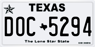 TX license plate DOC5294