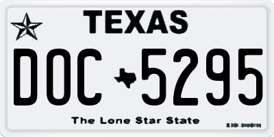 TX license plate DOC5295
