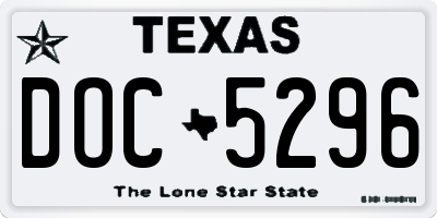 TX license plate DOC5296